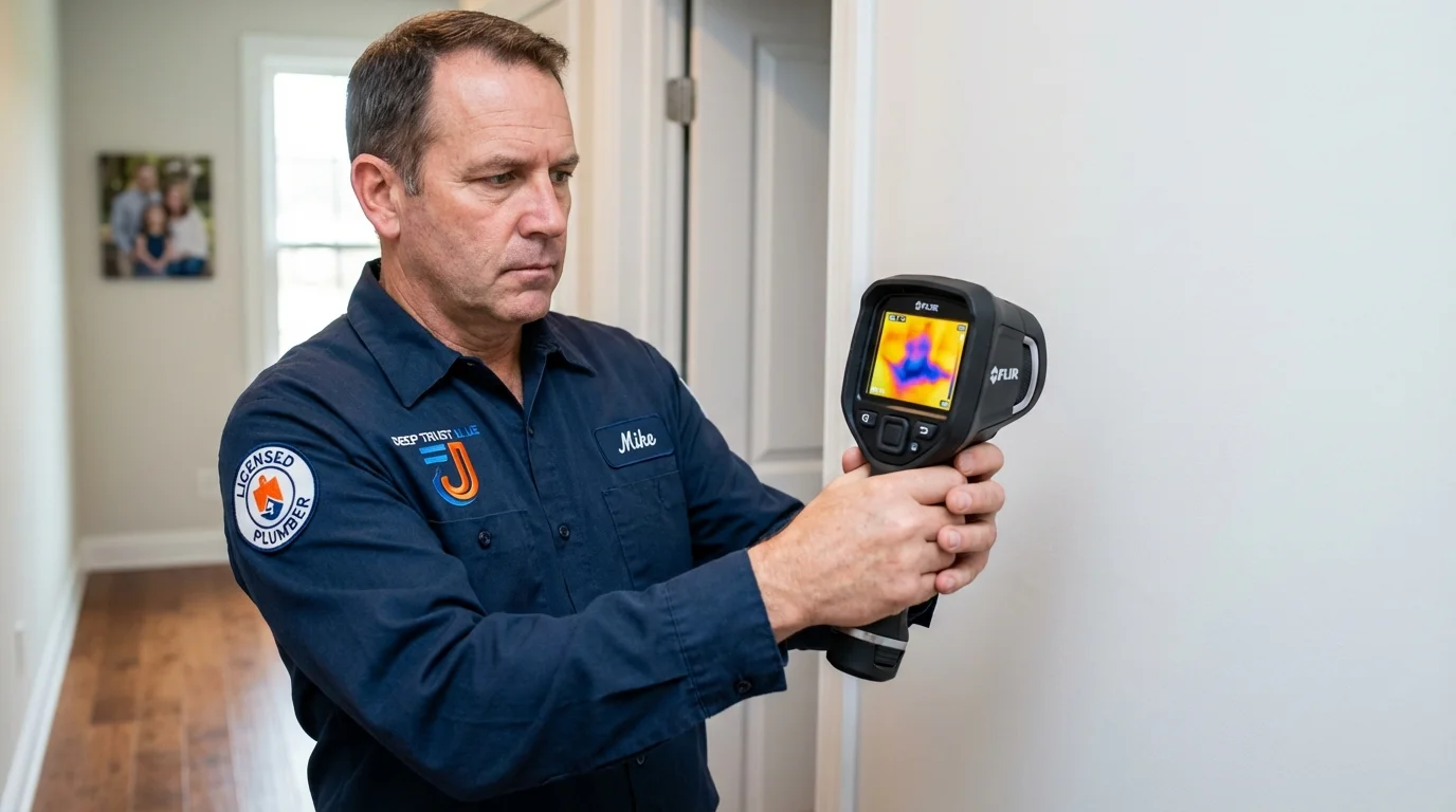Thermal imaging leak detection by Johns Plumbing LLC in Contoocook